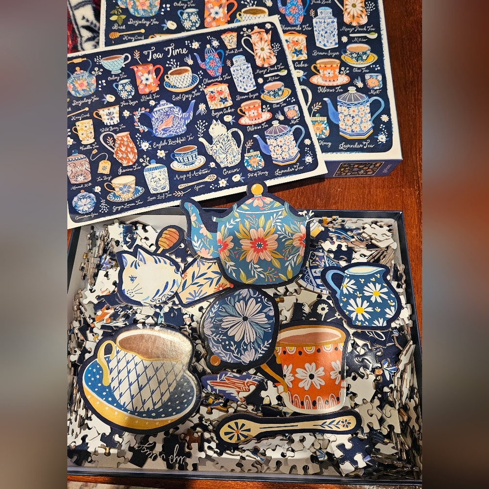 Galison Tea Time Puzzle